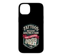 Custodia per iPhone 14 Plus tattoos because adulting is hard and i deserve stickers