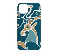 Custodia per iPhone 14 Plus Tatuaggio Esoterico Siberian Ice Prince Princess Deer