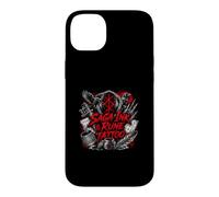 Custodia per iPhone 14 Plus Tatuaggio Saga Ink Rune Viking Norse Ravens Skull