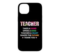 Custodia per iPhone 14 Plus Teacher Flower Takes A Hand Thank You Funny School Teachers