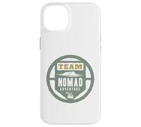 Custodia per iPhone 14 Plus TEAM NOMAD ADVENTURE - Emblema circolare per esploratori all'aperto
