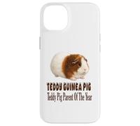 Custodia per iPhone 14 Plus Teddy Guinea Pig Genitore dell'anno, grazioso design Cavy