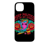 Custodia per iPhone 14 Plus Tenere la politica fuori dalle rose serpente utero