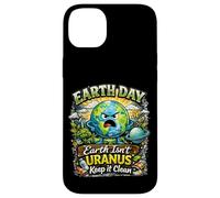 Custodia per iPhone 14 Plus Terra Isnt Urano Keep It Clean Funny Earth Day