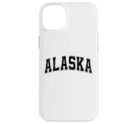 Custodia per iPhone 14 Plus Testo retrò stile vintage nero Alaska