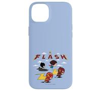 Custodia per iPhone 14 Plus The Flash Movie Batman Supergirl Chibi in the Sky