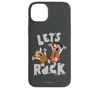 Custodia per iPhone 14 Plus The Flintstones Fred Barney Let's Rock