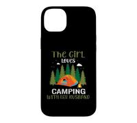 Custodia per iPhone 14 Plus The Girl Loves Camping With Her Husband Camper Adventure