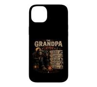 Custodia per iPhone 14 Plus The Grandpa Code Funny Bigfoot Camping Humor Citazione