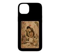 Custodia per iPhone 14 Plus The Lovers Tarot Card Scrapbook Design