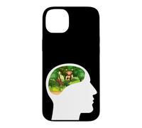 Custodia per iPhone 14 Plus The Monkey Runs the Show giocoso, si appoggia all'umorismo