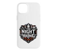 Custodia per iPhone 14 Plus The Night Is Young - Teschio di Halloween spettrale