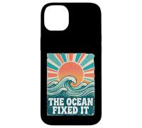 Custodia per iPhone 14 Plus The Ocean Fixed It Retro Beach Waves Sun