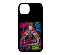 Custodia per iPhone 14 Plus The Queen, Cool Hand Drawn Graffiti Queen Cartoon Graphic