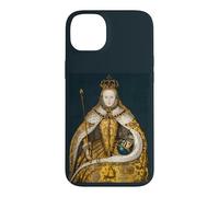Custodia per iPhone 14 Plus The Queen, Cool Portrait Drawn Art, Be a Queen Graphic
