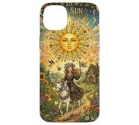Custodia per iPhone 14 Plus The Sun Tarot Card Celestial Maiden Horse