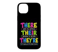 Custodia per iPhone 14 Plus There Their They're Funny Grammar English Teacher Humor