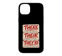 Custodia per iPhone 14 Plus There Their They're Funny Grammar English Teacher Humor