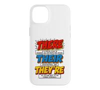 Custodia per iPhone 14 Plus There Their They're Funny Grammar English Teacher Humor