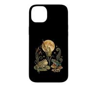 Custodia per iPhone 14 Plus Three Frogs Moon Vintage Amphibian Cottagecore Art