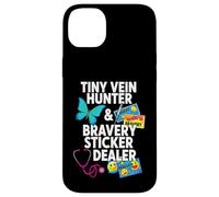 Custodia per iPhone 14 Plus Tiny Vein Hunter Bravery Sticker Dealer Pediatric Nurse