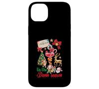 Custodia per iPhone 14 Plus Tis The Damn Season Babbo Natale Renna Elfo Cocktail Natale