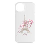 Custodia per iPhone 14 Plus Torre Eiffel di Parigi il segno dell'amore Francia Casa parigina