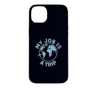 Custodia per iPhone 14 Plus Travel Job è un umorismo aereo di Trip Globe