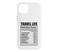 Custodia per iPhone 14 Plus Travel Life Fatti nutrizionali Vacanza divertente