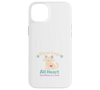 Custodia per iPhone 14 Plus Treppiede a tre zampe per gatti, con supporto a forma di cuore, resilienza