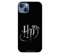 Custodia per iPhone 14 Plus ufficiale di Harry Potter, HP Iniziali per proteggere il tuo cellulare. Cover per iPhone in silicone flessibile con licenza ufficiale di Harry Potter