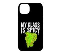 Custodia per iPhone 14 Plus Uranium Glass Collector My Glass Is Spicy