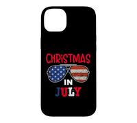 Custodia per iPhone 14 Plus USA American Sunglass Christmas in July