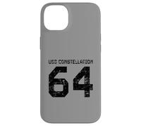 Custodia per iPhone 14 Plus USS Constellation CV-64 - Portaereo stile invecchiato