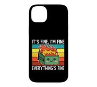 Custodia per iPhone 14 Plus Va bene, I'm Fine Everything's Fine Dumpster Kawaii