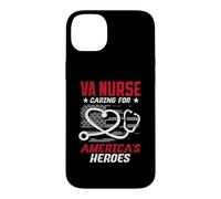 Custodia per iPhone 14 Plus Va Nurse Americas Heros Merica Bandiera USA Patriot Veterans Day