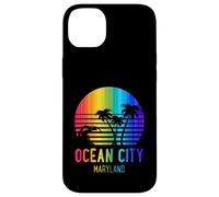 Custodia per iPhone 14 Plus Vacanze primaverili con palme a Ocean City, Maryland