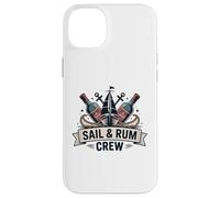 Custodia per iPhone 14 Plus Vela e Rum Crew Divertente Sailing Captain Sailor