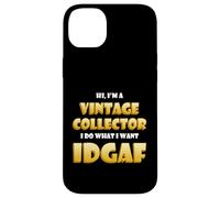Custodia per iPhone 14 Plus Vintage Collector IDGAF Cute Vintage Items Decor Collections