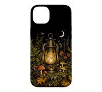 Custodia per iPhone 14 Plus Vintage Foresta Lanterna Autunno Campeggio Natura Boschi For