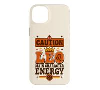 Custodia per iPhone 14 Plus Vintage Leo Zodiac «Protagonista Energy» Boho Sun