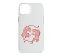 Custodia per iPhone 14 Plus Vintage leopardo grande gatto inciso retrò giungla selvaggia