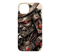Custodia per iPhone 14 Plus Vintage Mecha Samurai Giapponese Kanji Oni Anime Art