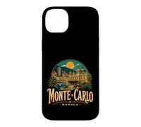 Custodia per iPhone 14 Plus Vintage Monte-Carlo Monaco Viaggio Souvenir Regalo