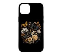 Custodia per iPhone 14 Plus Vintage Pressed Flowers Butterflies Floral Boho Wildflowers