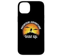 Custodia per iPhone 14 Plus Vintage Retro Mountains Outdoor Wildlife Mountain Adventure