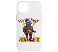 Custodia per iPhone 14 Plus Vintage Robot Toy Retro 50s Sci-Fi SciFi Arte Estetica