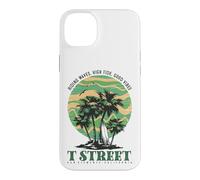 Custodia per iPhone 14 Plus Vintage T Street San Clemente California Retro Surf tramonto