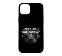 Custodia per iPhone 14 Plus Vinyl Record Collector Spin It Loud Love The Crackle