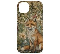 Custodia per iPhone 14 Plus Volpe rossa in un vecchio stile inglese giardino vintage